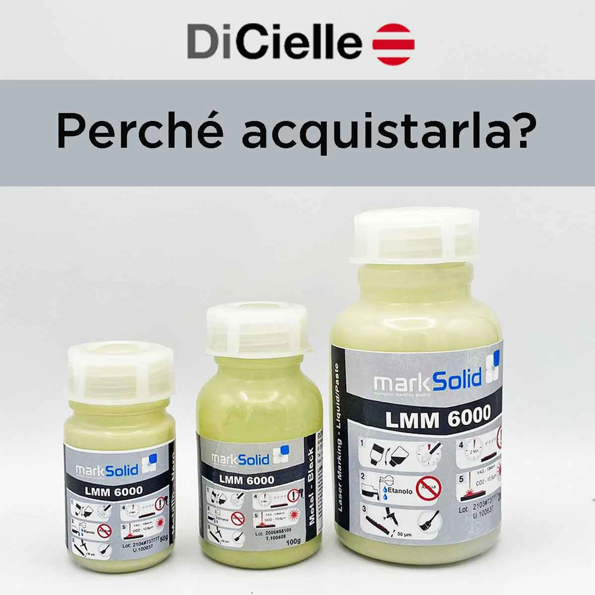 ➡️ PERCHÉ ACQUISTARE LA NOSTRA MISCELA CATALIZZATRICE PER MARCATURA LASER?