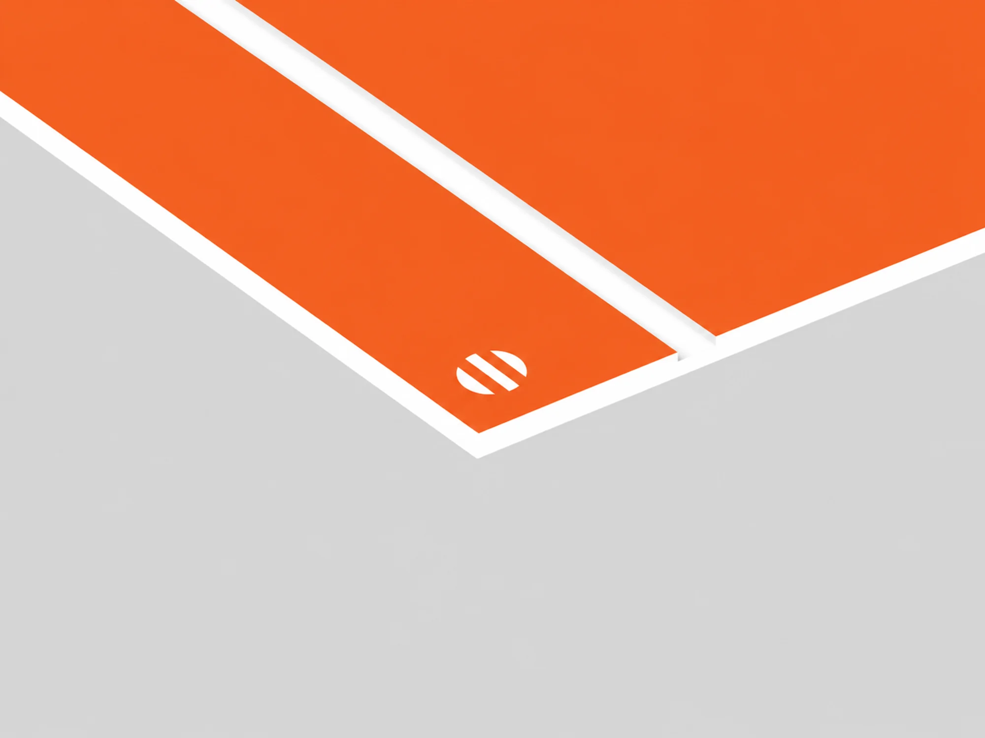 Durmark Rowmark: lastra laminato acrilico (arancio/bianco) - spessore 1,6 mm