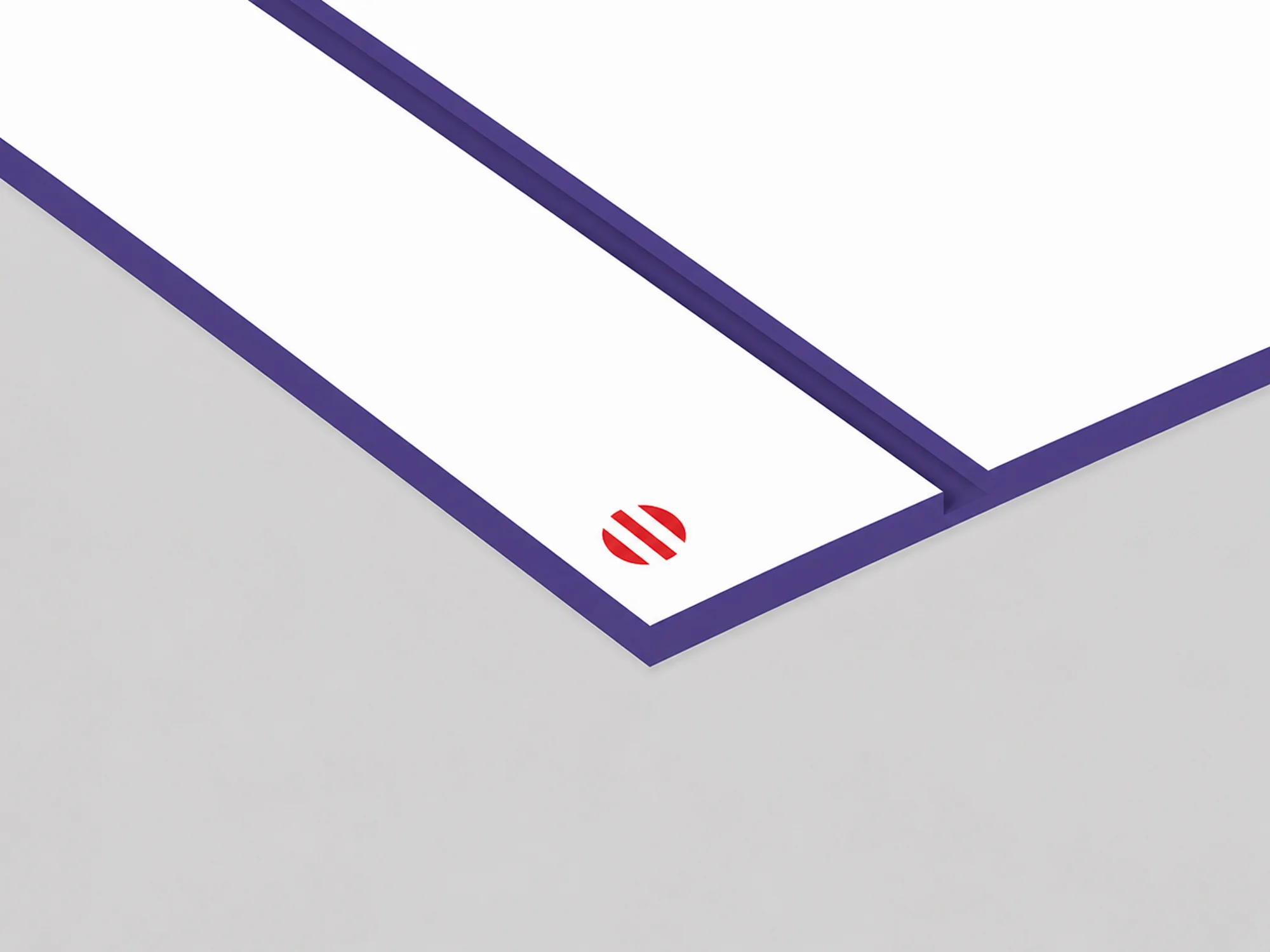 Durmark Rowmark: lastra laminato acrilico (bianco/viola) - spessore 1,6 mm