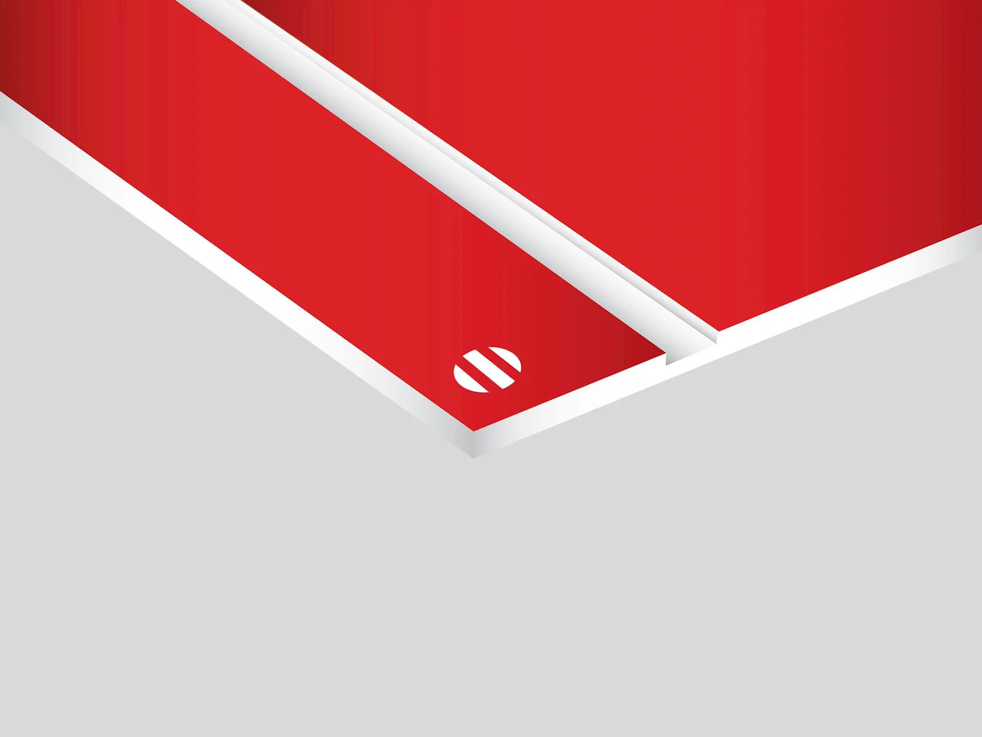 Durmark Rowmark: lastra laminato acrilico (rosso/bianco)