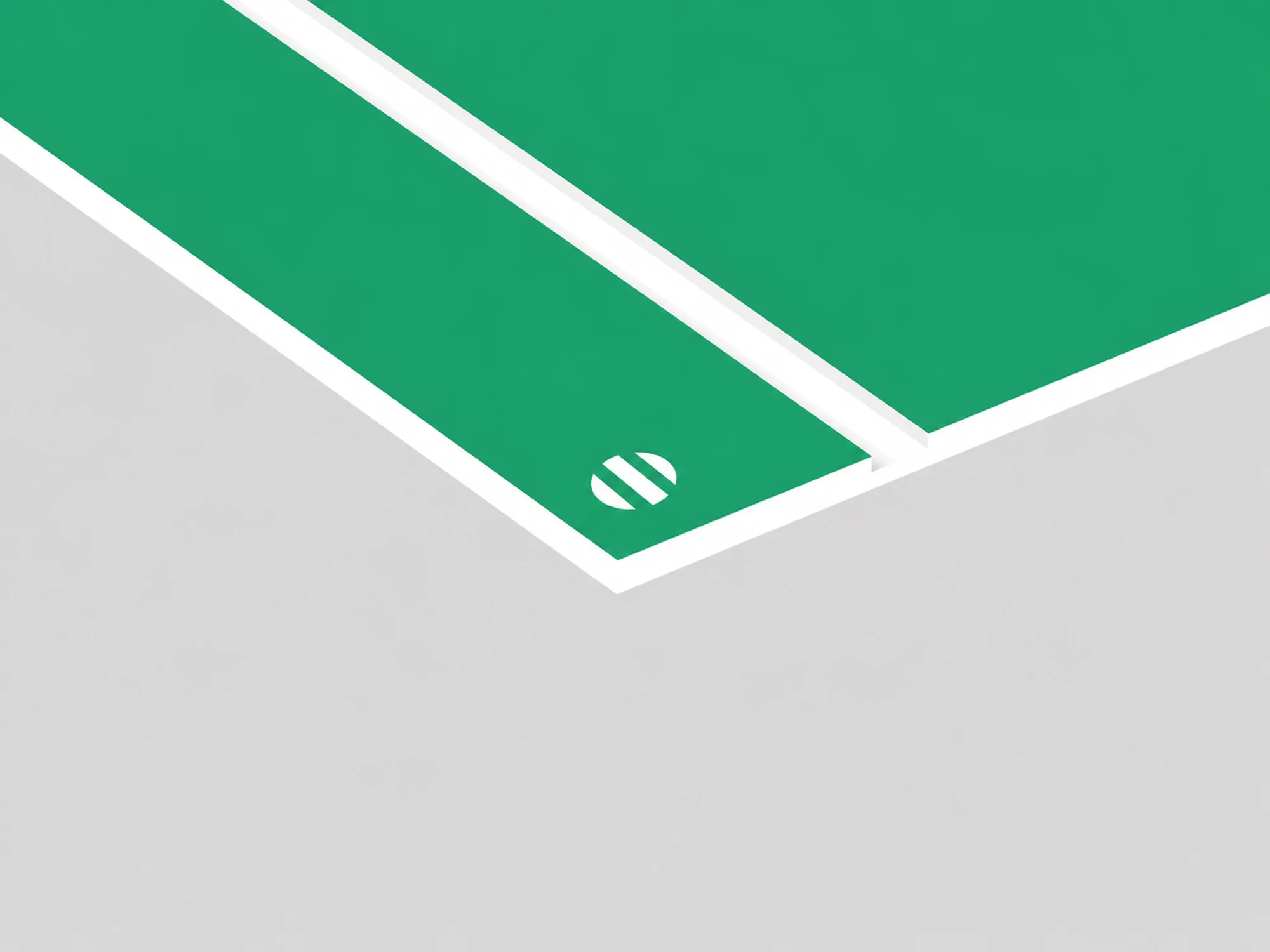 Durmark Rowmark: lastra laminato acrilico (verde chiaro/bianco) - spessore 1,6 mm