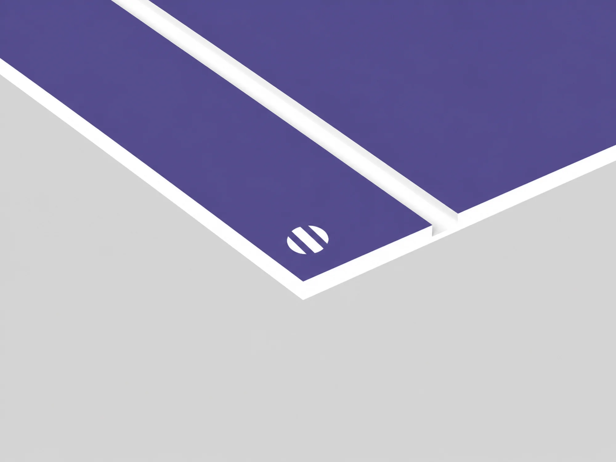 Durmark Rowmark: lastra laminato acrilico (viola/bianco) - Spessore 1,6 mm