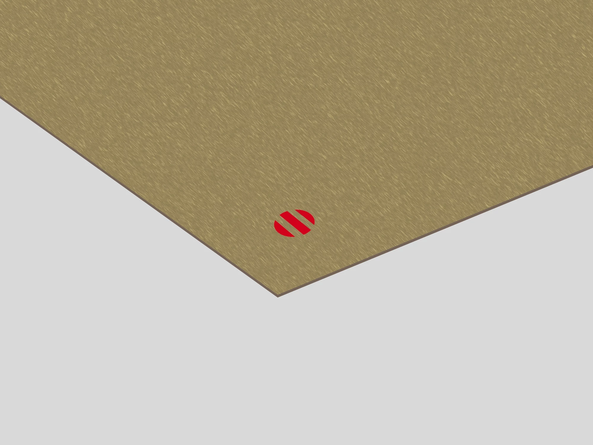 Lastra alluminio anodizzato opaco in lega 5005 di colore ORO