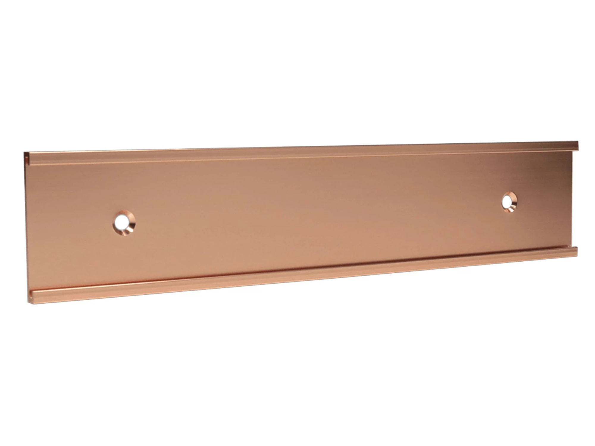 Supporto da parete – colore oro rosa lucido – 203 x 25 x 1,6 mm