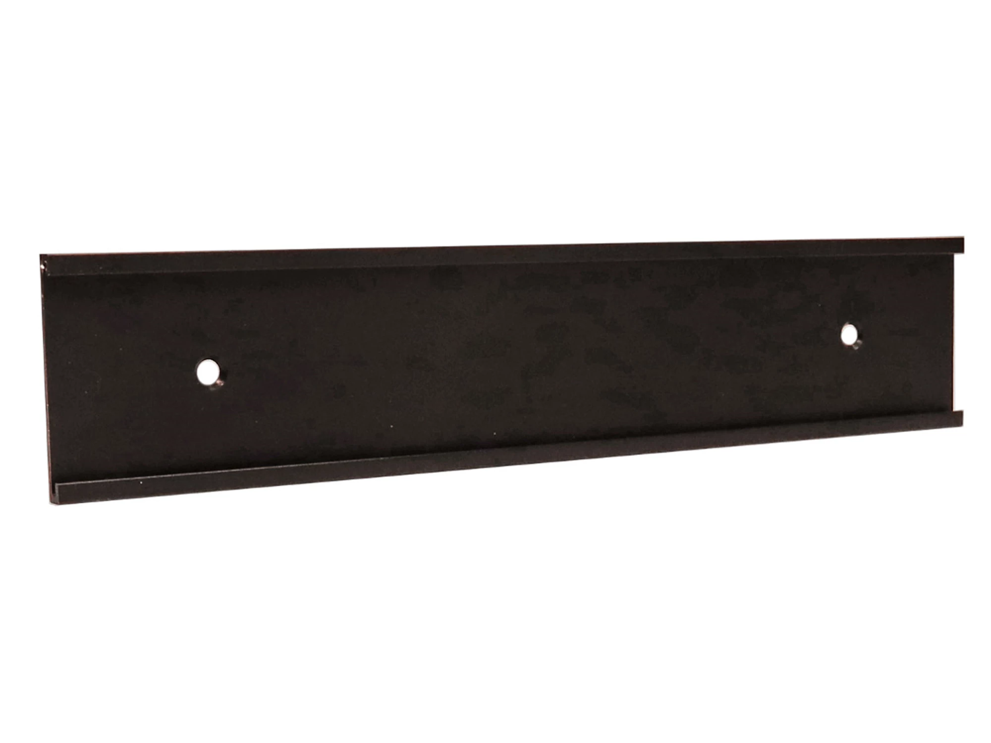 Supporto da parete in alluminio di colore nero opaco – 254 x 50 x 1,6 mm