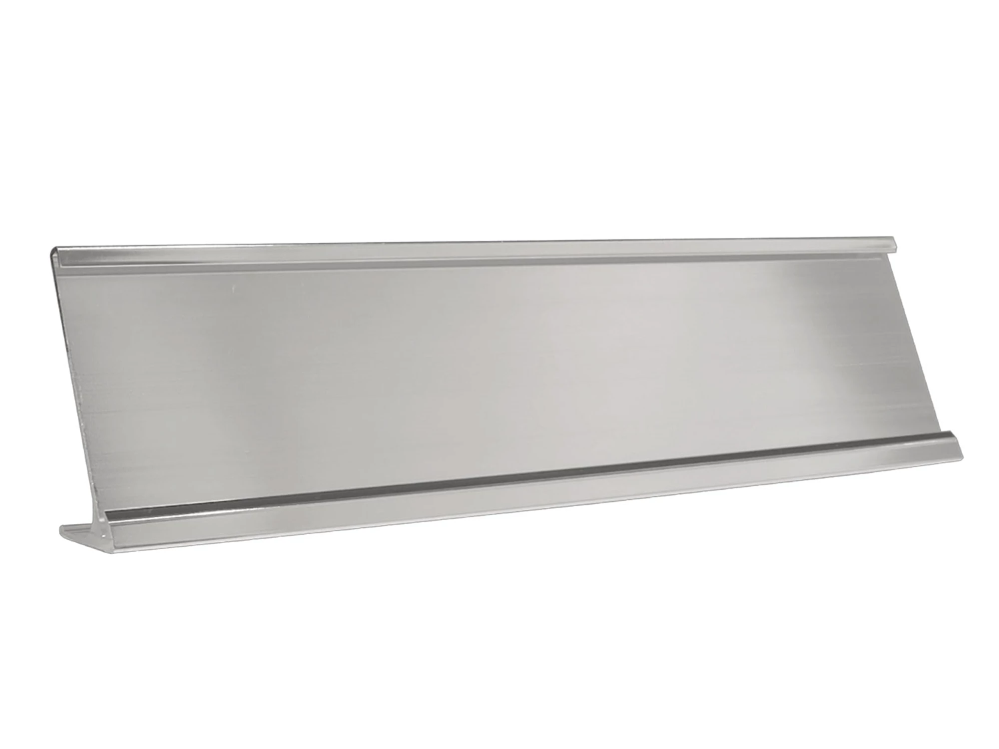 Supporto da scrivania rialzato di colore argento (203 x 50 x 1,6 mm)