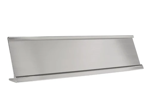 Supporto da scrivania rialzato di colore argento (203 x 50 x 1,6 mm)