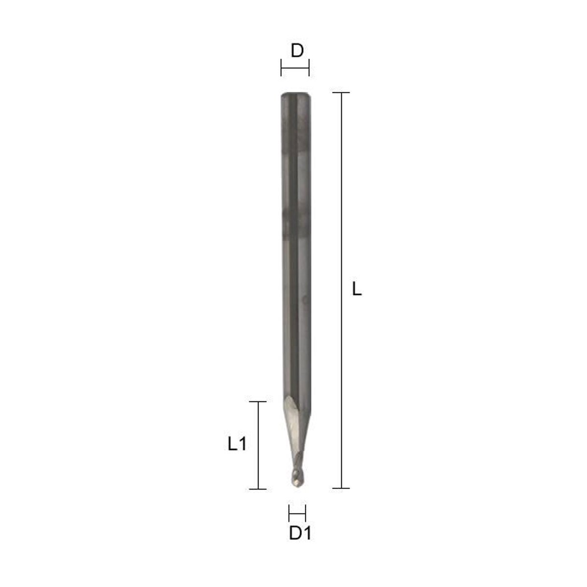 Trvoxviq Punta Per Router CNC Con Codolo Da 1/2", 4 Scanalature