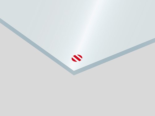 ColorHues Rowmark: PMMA estruso blu ghiaccio