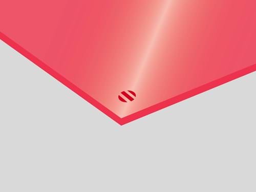 Color Hues Rowmark: PMMA estruso flamingo fluo