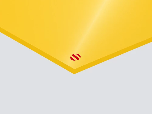 Color Hues Rowmark: PMMA estruso Giallo pieno