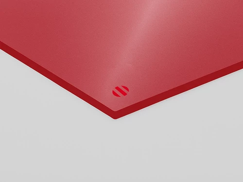 Color Hues Rowmark: PMMA estruso Rosso opaco