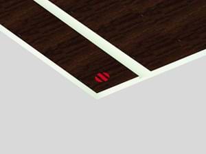 Contemporary Wood Rowmark: lastra laminato acrilico (acacia/cenere)