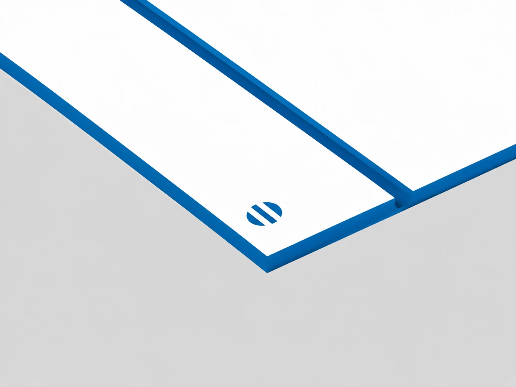 Durmark Rowmark: lastra laminato acrilico (bianco/blu) - spessore 3,2 mm