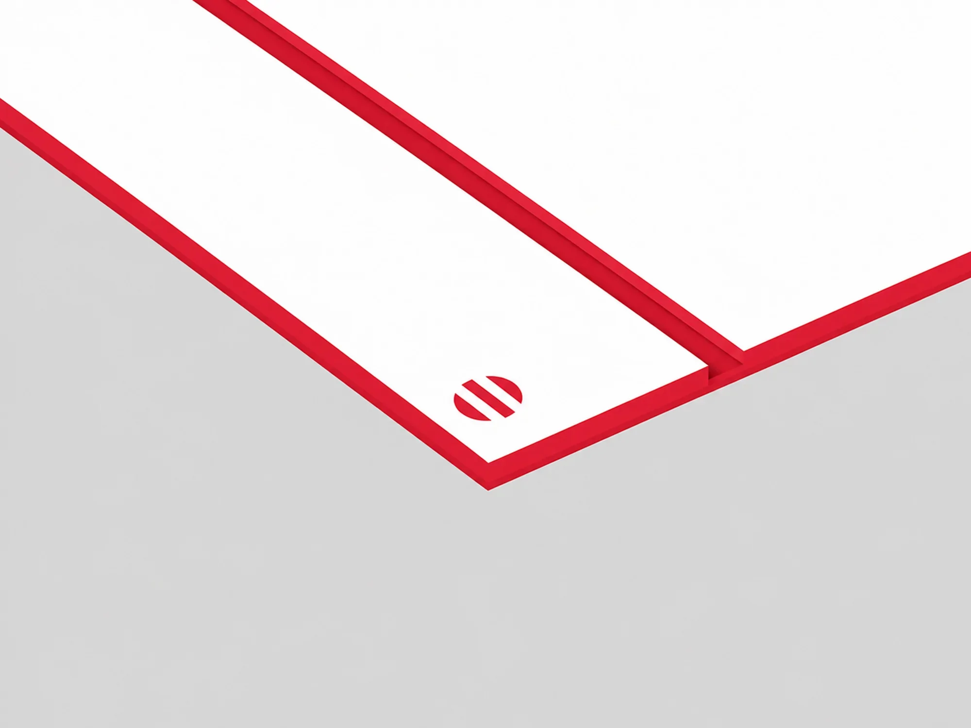 Durmark Rowmark: lastra laminato acrilico (bianco/rosso) - spessore 3,2 mm