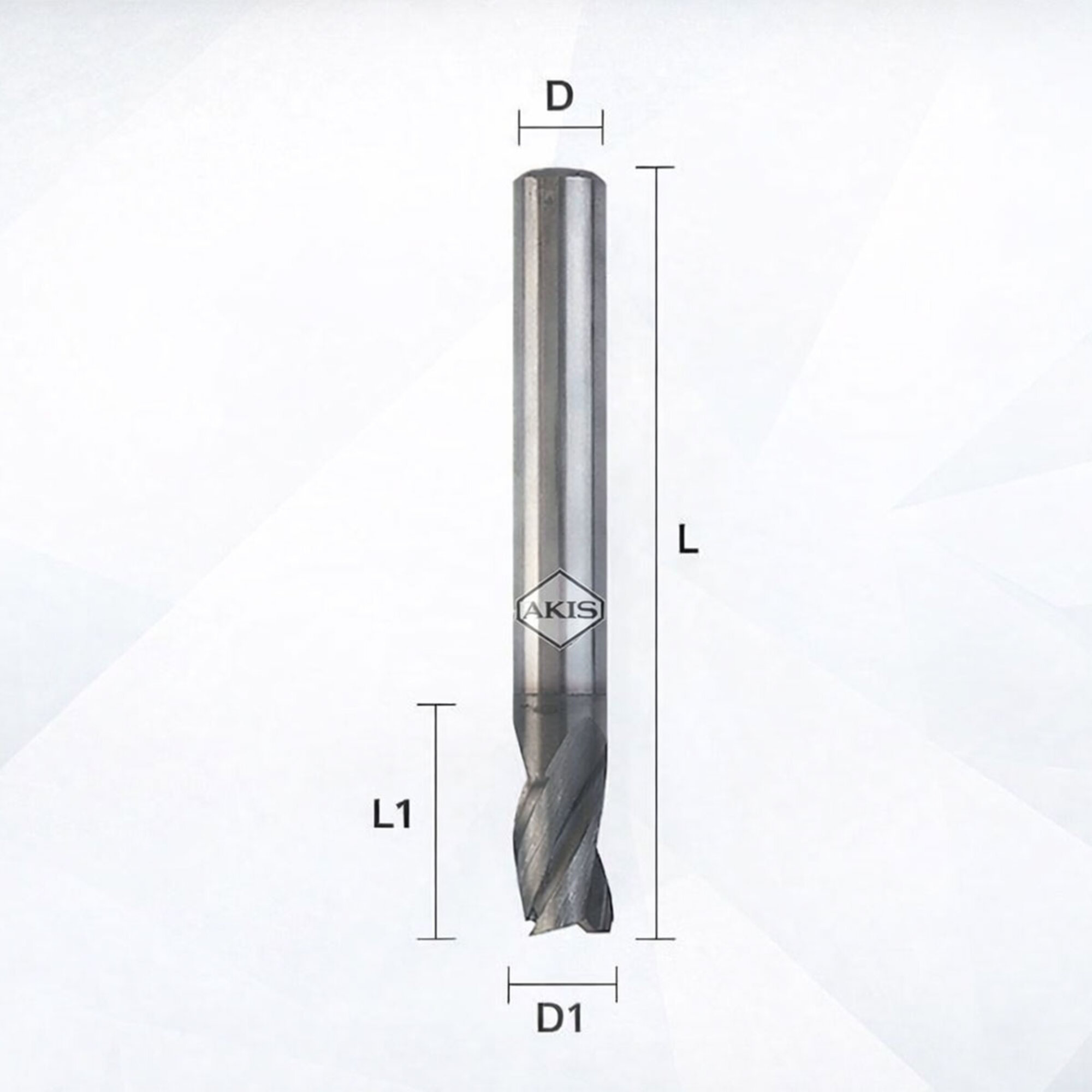 Fresa elicoidale a tre taglienti  Z3RIV-4X3X50/7