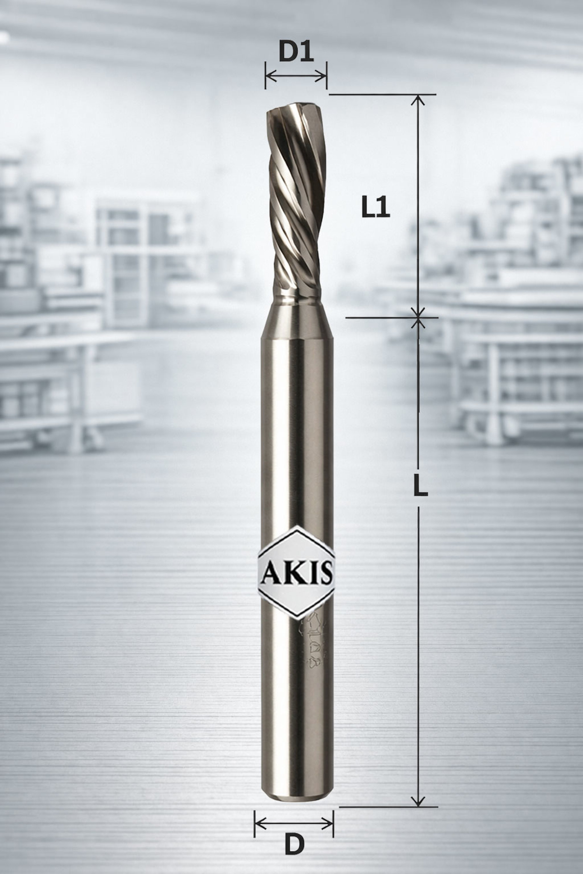 Fresa elicoidale Z1-4X3X40/7