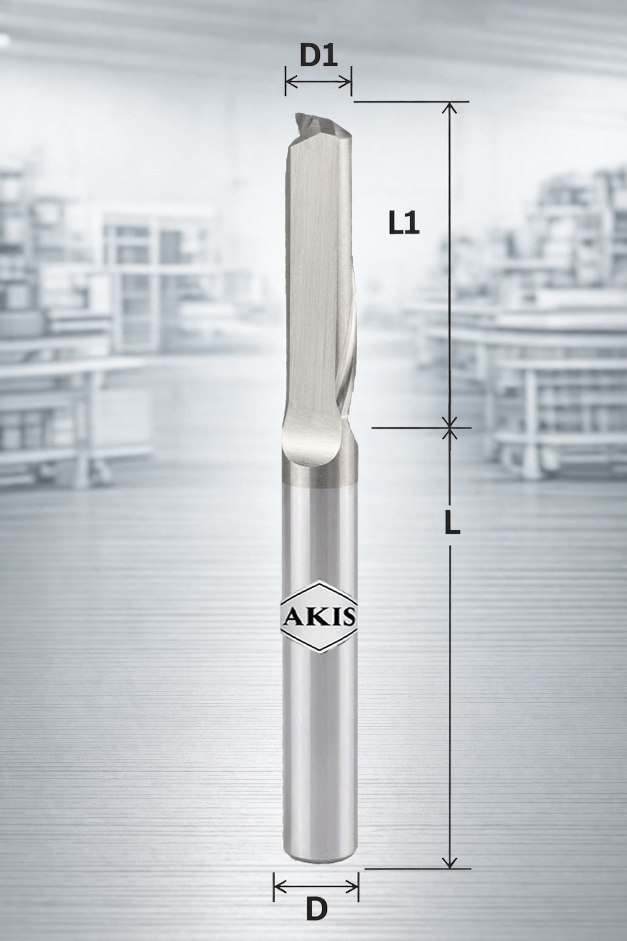 Fresa mono-tagliente bilanciata 8X8X63/22