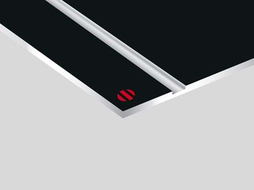 Lacquers Rowmark: lastra laminato acrilico (nero/bianco)