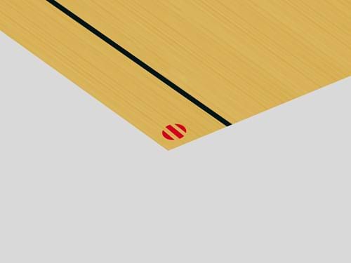 Lastra laminato acrilico bistrato da incisione modello Laser Max. Superficie di colore bianco e sfondo nero
