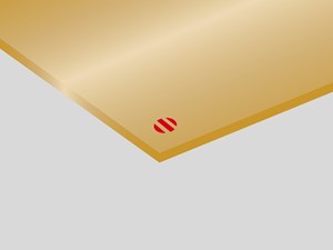Laser Mark Reverse Rowmark: lastra laminato acrilico (oro/trasparente)