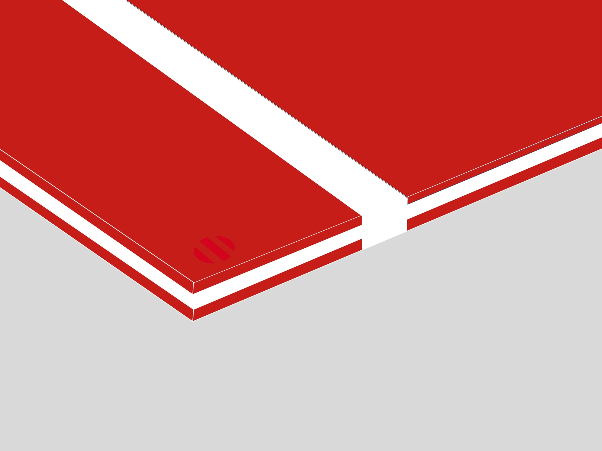 Laser Max Rowmark: lastra a 3 strati laminato acrilico (colori: rosso/bianco/rosso)