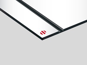 Laser Max Rowmark: lastra laminato acrilico (bianco/nero)