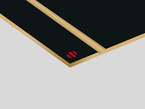 Laser Max Rowmark: lastra laminato acrilico (nero/oro)