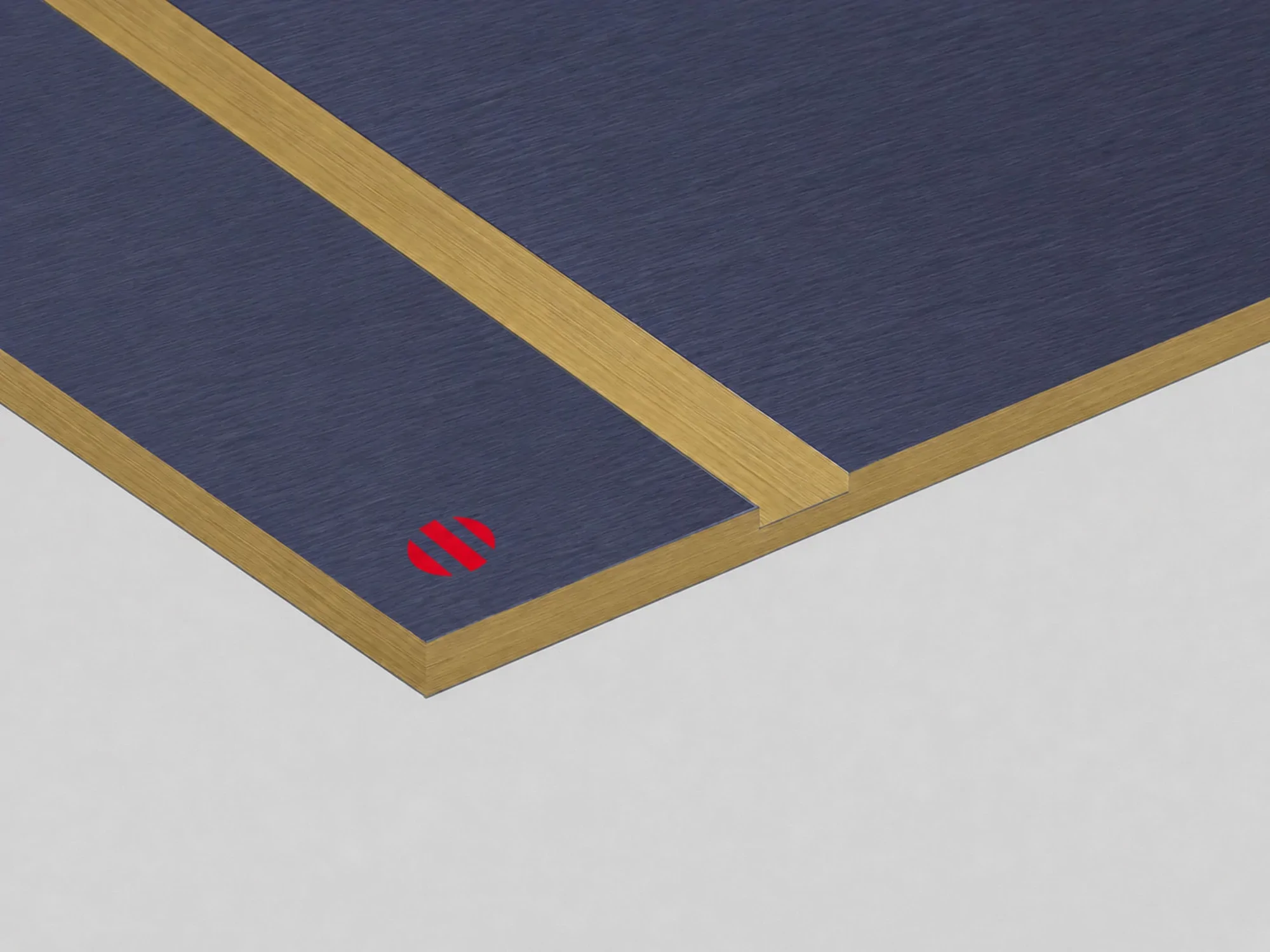 Laser Max Rowmark Spazzolato Blu/Oro| spessore 3,2 mm