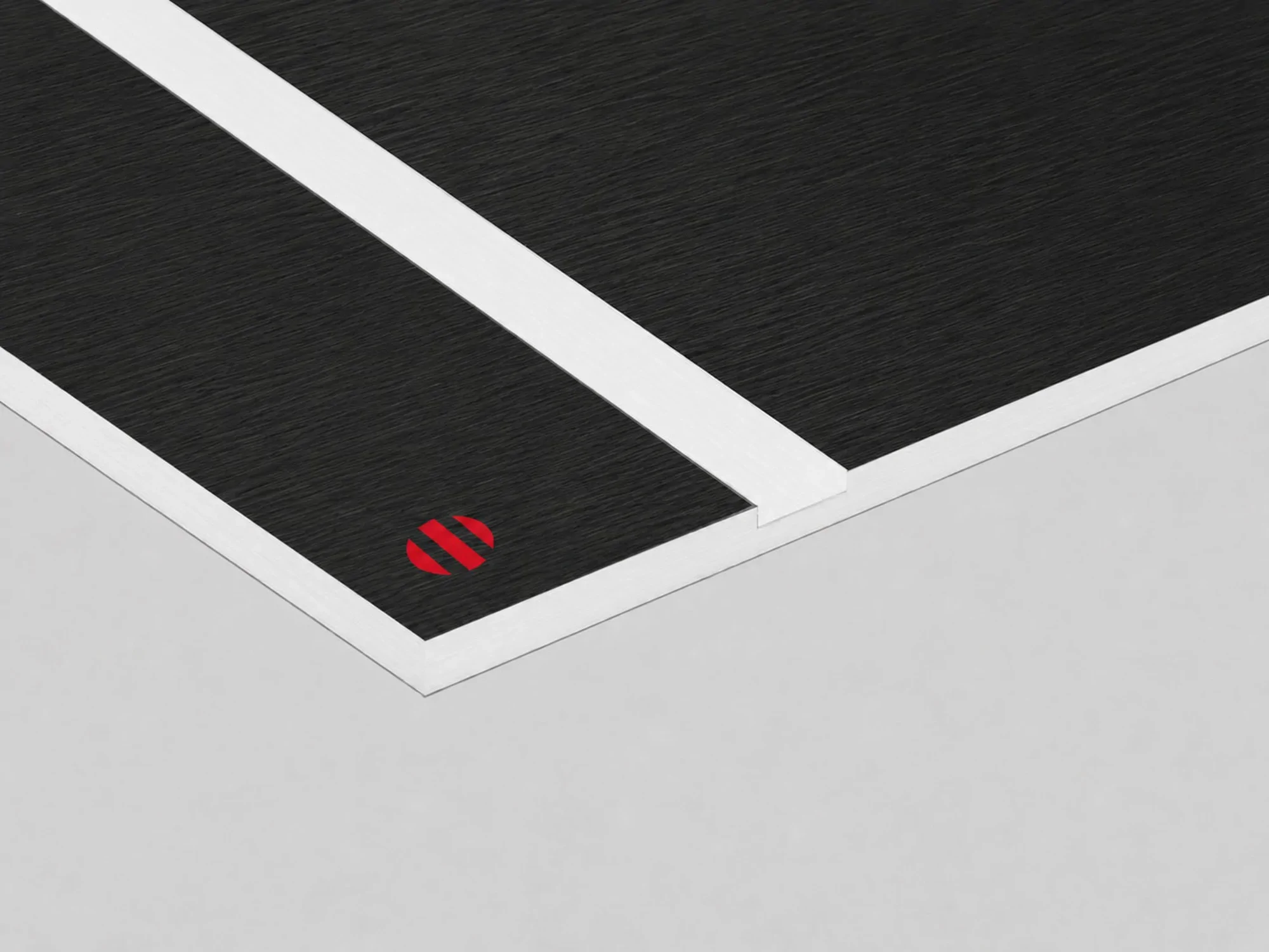 Laser Max Rowmark Spazzolato Nero/Bianco | spessore 3,2 mm