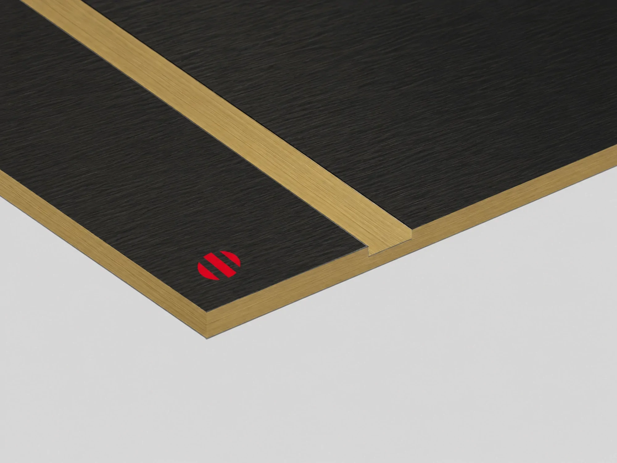 Laser Max Rowmark Spazzolato Nero/Oro| spessore 3,2 mm