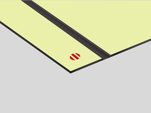 Laserglow Front Color Rowmark: lastra laminato acrilico(fotoluminescente / nero)