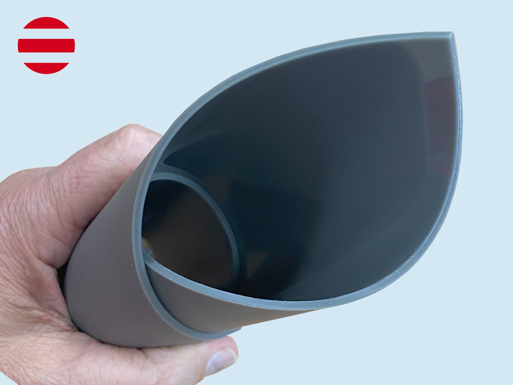 Lastra gomma sintetica per timbri per laser CO2 - 380 mm x 250 mm - 2,3 mm