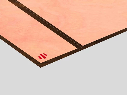 Lastra in legno colorazione Blush