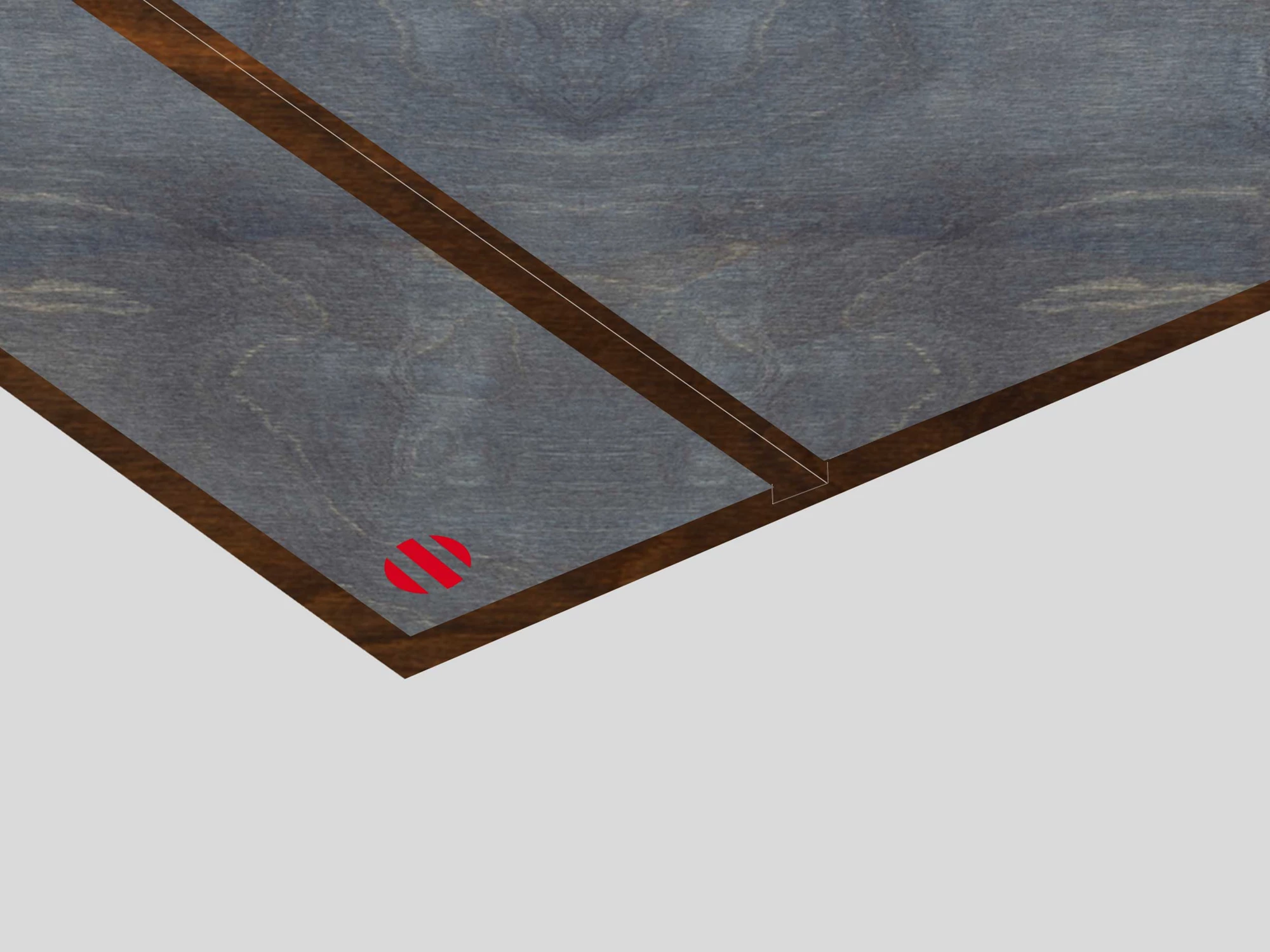 Lastra in legno colorazione Denim