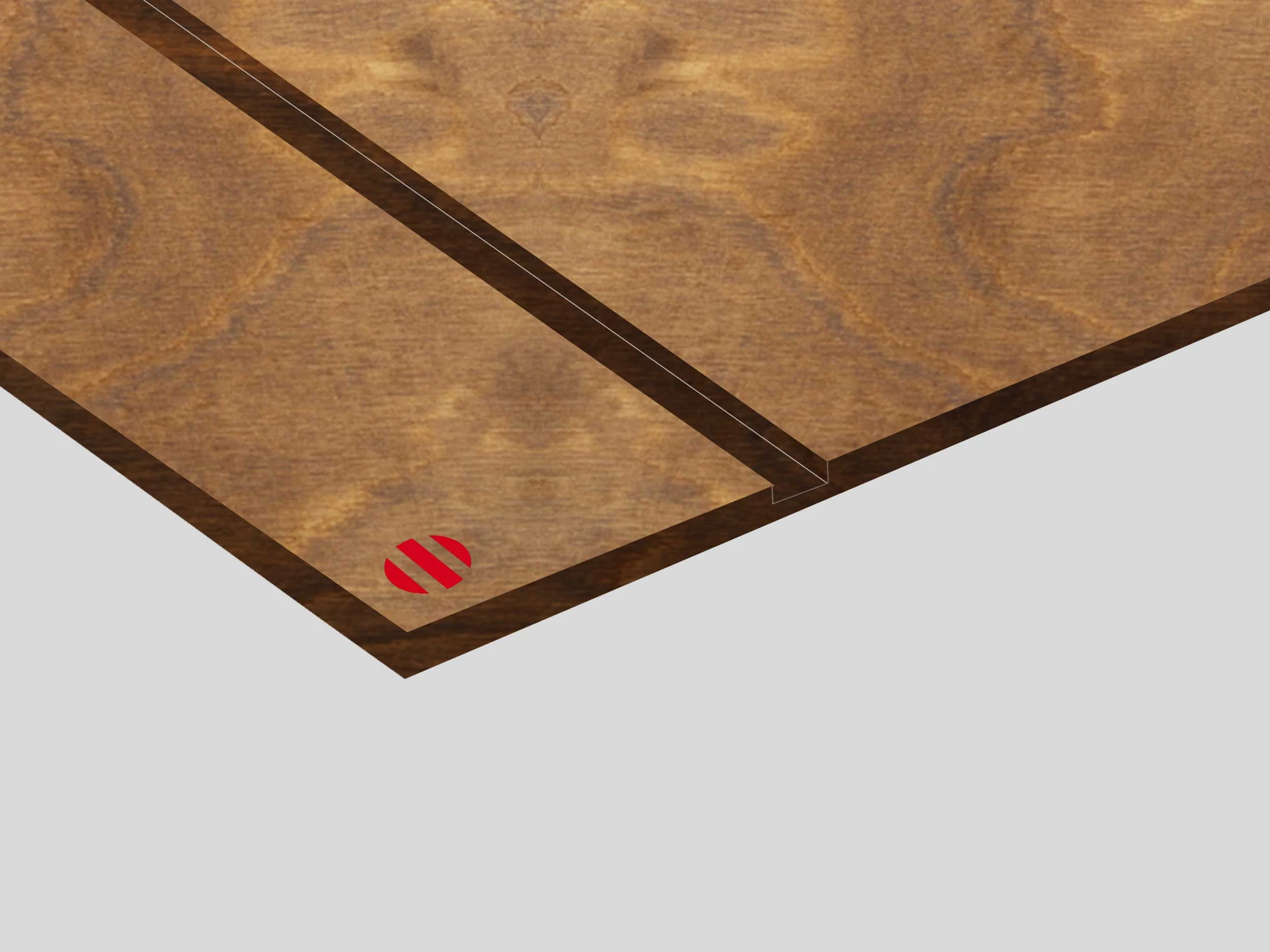 Lastra in legno colorazione Mocha