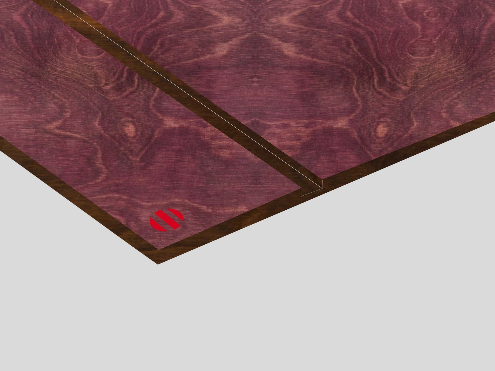 Lastra in legno colorazione Raisin