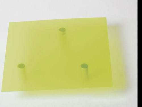 Lucent Rowmark: lastra acrilico translucente (giallo)