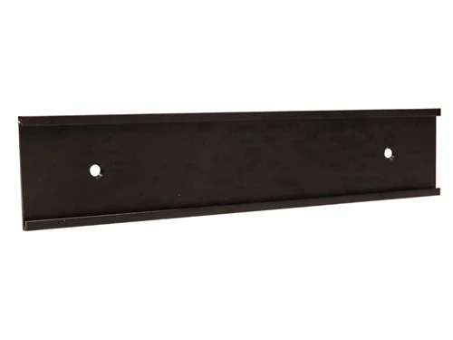 Supporto da parete in alluminio di colore nero opaco – 254 x 50 x 1,6 mm