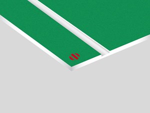 Textures Rowmark: lastra laminato acrilico (verde chiaro/bianco)