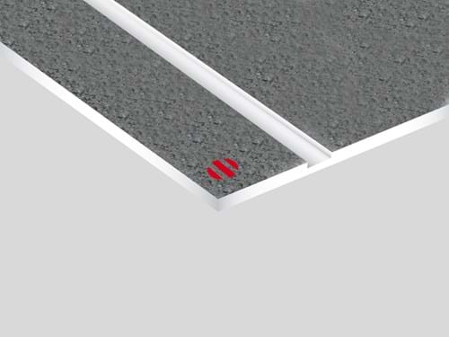 The Naturals Rowmark: lastra laminato acrilico (granito grigio/bianco)