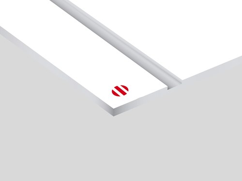 Ultra Grave Rowmark: lastra laminato acrilico (bianco/trasparente)