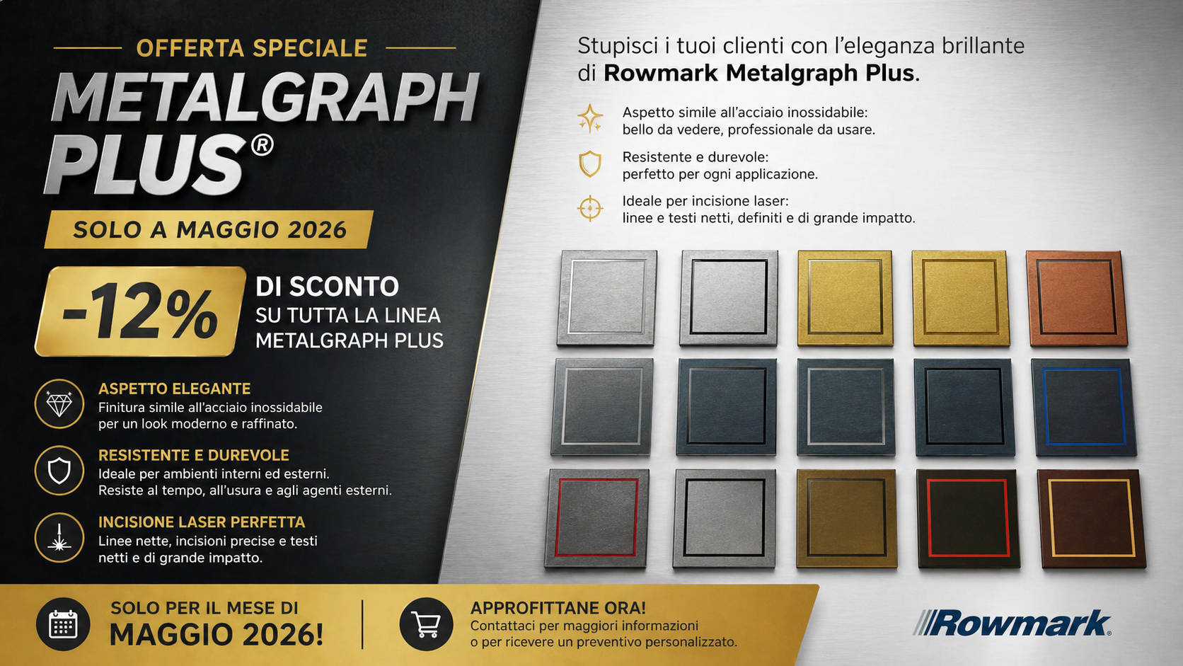 Promo di maggio 2026: Metalgraph-Plus