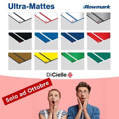 Promo ottobre: sconto su lastre acriliche Ultra Mattes